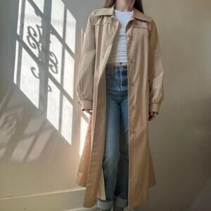 London Fog Trench Coat City Longline Windbreaker Pinterest Style Size 10